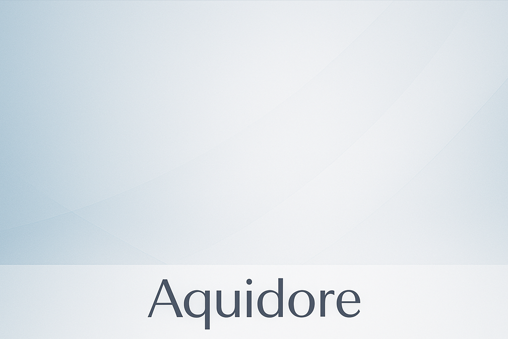 add the name of aquidore at the bottom